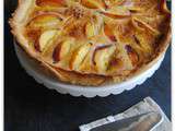 Tarte aux nectarines façon crème brûlée