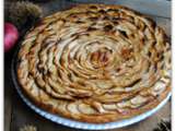 Tarte feuilletée aux pommes et à la frangipane