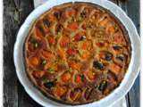 Tarte noisettine aux abricots