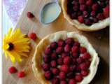 Tartelettes aux framboises