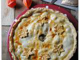 Tourte au poulet et aux champignons