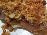 Tarte crumble à la pêche de vigne