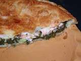 Tourte au saumon frais et épinards