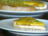 Tarte mangue-pomelo-citron vert