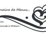 Semaine de Menus #1