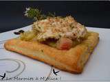 Tartelette Poulet, Rhubarbe et Thym