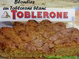 Blondies au Toblorone blanc