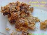 Crumble aux coings et aux noix