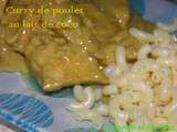 Curry de poulet au lait de coco