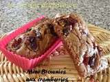 Mini Brownies aux cramberries