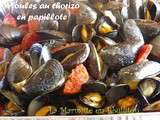 Moules au chorizo en papillote