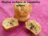 Muffins au beurre de cacahuètes maison