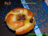 Rose en brioche au coeur orange et chocolat # Défi Boulange