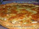 Tarte aux moules et crevettes