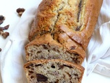 Banana bread sans beurre au chocolat et aux noix torréfiées pour la rentrée de nos petits