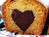 Cake au coeur de brownie