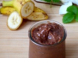 Confiture de bananes et chocolat au lait