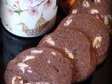 Cookies noir et blanc: cacao et chocolat blanc