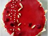 Entremets framboise et combava