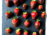 Fraises en robe de chocolat