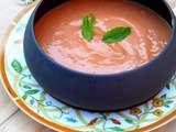 Gaspacho de tomates à la menthe