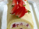 Roulé aux fraises et mascarpone