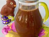 Sauce au chocolat au lait - spécial  chocolat de Pâques 