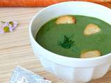 Soupe fanes de carottes