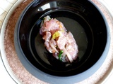 Tartare de thon, huile de tonka