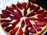 Tarte aux prunes rouges