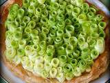 Tarte  bouquet de roses  de courgettes