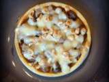 Tarte champignons, comté et  noisettes