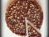 Tarte croustillante chocolat et noisettes en 15 minutes et sans four