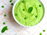 Tartinade de petit pois à la menthe