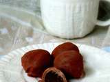 Truffes fondantes et craquantes chocolat noir et lait