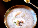 Velouté de champignons au foie gras