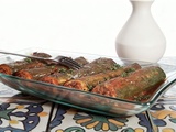 Courgettes farcies à la tunisienne, viande épicée et tomate