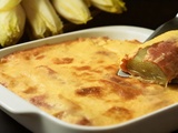 Endives au jambon gratinées, sauce Mornay onctueuse
