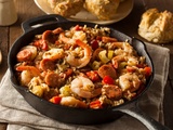 Jambalaya louisianais au poulet, crevettes et chorizo – Saveurs cajun