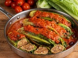Laitues farcies à la tunisienne, sauce tomate cannelle