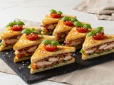Mini club sandwiches en étages faciles