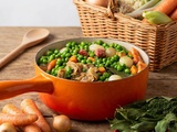 Petits pois à la paysanne aux légumes printaniers