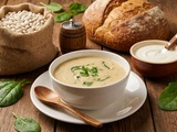Soupe bretonne aux haricots, oseille et crème