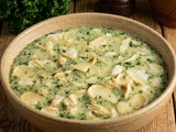 Soupe de merlan à l’espagnole, douceur à la semoule