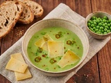 Velouté de petits pois, pavé de brebis et piment d’Espelette : la recette gourmande