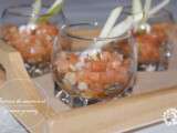 Tartare de saumon et pomme granny