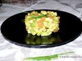 Tartare de saumon frais, mangue et avocat