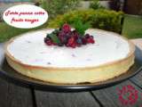 Tarte panna cotta fruits rouges