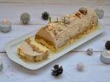 Bûche glacée marrons / café