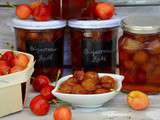 Confiture de cerises bigarreaux